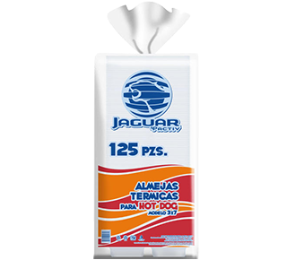 Desechables Almeja Hot-Dog Jaguar 125pzas