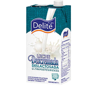 Leche Descremada Deslactosada Delité 1L