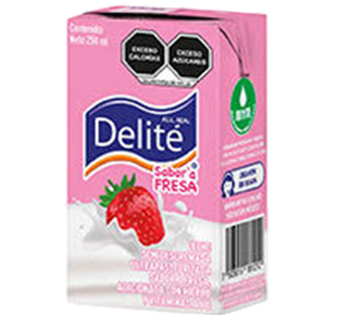 Leche Sabor Fresa Delité 250ml